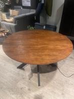 Ronde Eettafel 135 Ø mangohout, 100 tot 150 cm, 100 tot 150 cm, Rond, Metaal