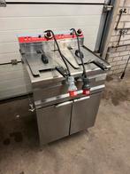 Rvs dubbele frituur friteuse horeca 380v top staat, Witgoed en Apparatuur, Fornuizen, Ophalen, Gebruikt, 60 cm of meer, Gas