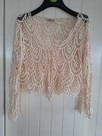 Gehaakt vest met striksluiting, mt.M, Verzenden