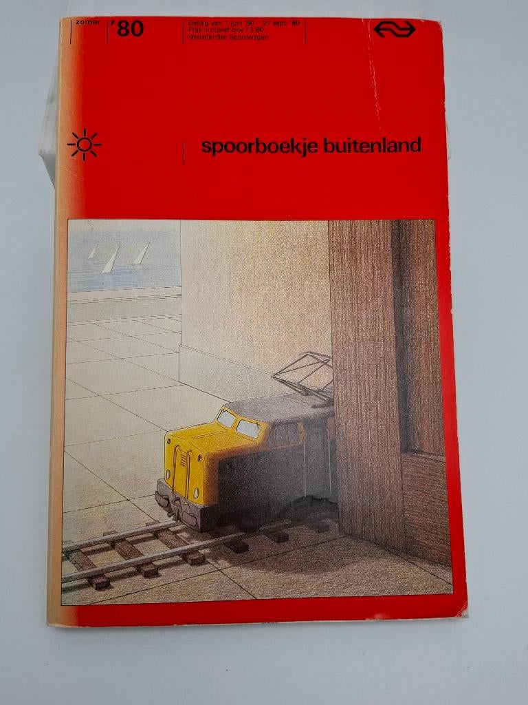 Spoorboekje buitenland zomer 1980 NS, Verzamelen, Verzenden, Gebruikt, Trein, Boek of Tijdschrift