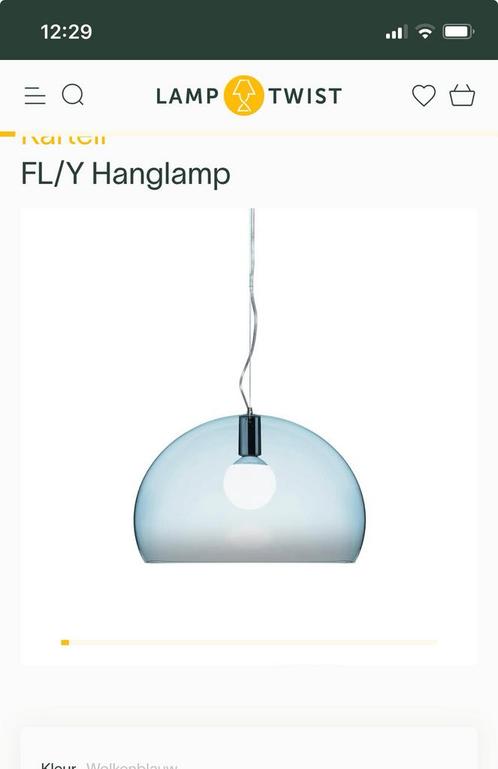 Kartell FL/Y hanglamp — Designklassieker door Ferruccio, Huis en Inrichting, Lampen | Hanglampen, Gebruikt, 50 tot 75 cm, Kunststof