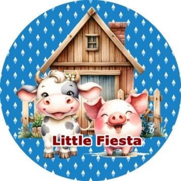 LF4748 ouwel boerderij 20x4,7cm eetbare cupcake rondjes vers beschikbaar voor biedingen