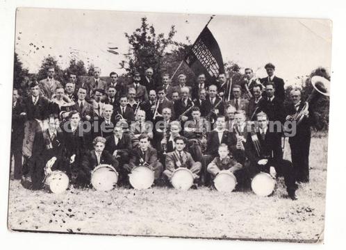 Oude foto harmonie symphonie Amicitia Steenbergen, Verzamelen, Foto's en Prenten, Gebruikt, Foto, Overige onderwerpen, Verzenden