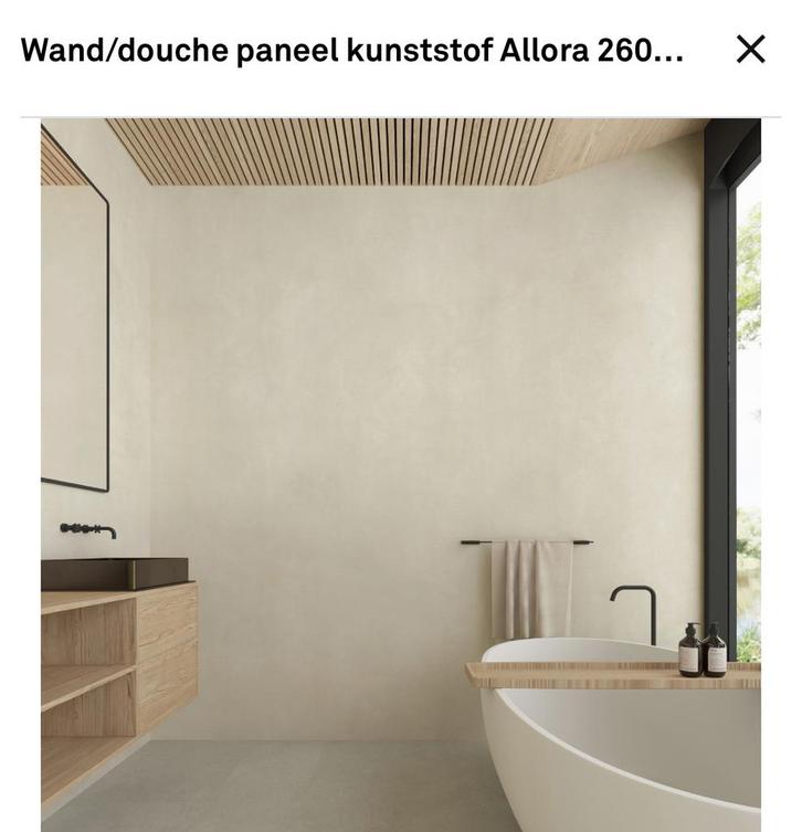 Wand/douchepaneel kunststof PVC Allora 260x90, Doe-het-zelf en Verbouw, Tegels, Nieuw, Wandtegels, Overige materialen, 60 cm of meer