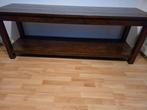 Vintage robuuste stevige houten TV tafel kast dressoir, Huis en Inrichting, Kasten | Dressoirs, Ophalen, Met plank(en), 150 tot 200 cm