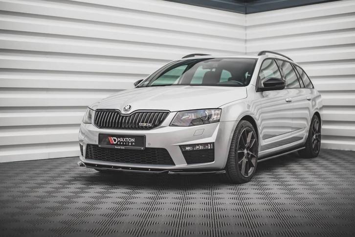 Voorlip spoiler diffuser sideskirts - Skoda Octavia RS 13-16, Auto diversen, Tuning en Styling, Ophalen of Verzenden