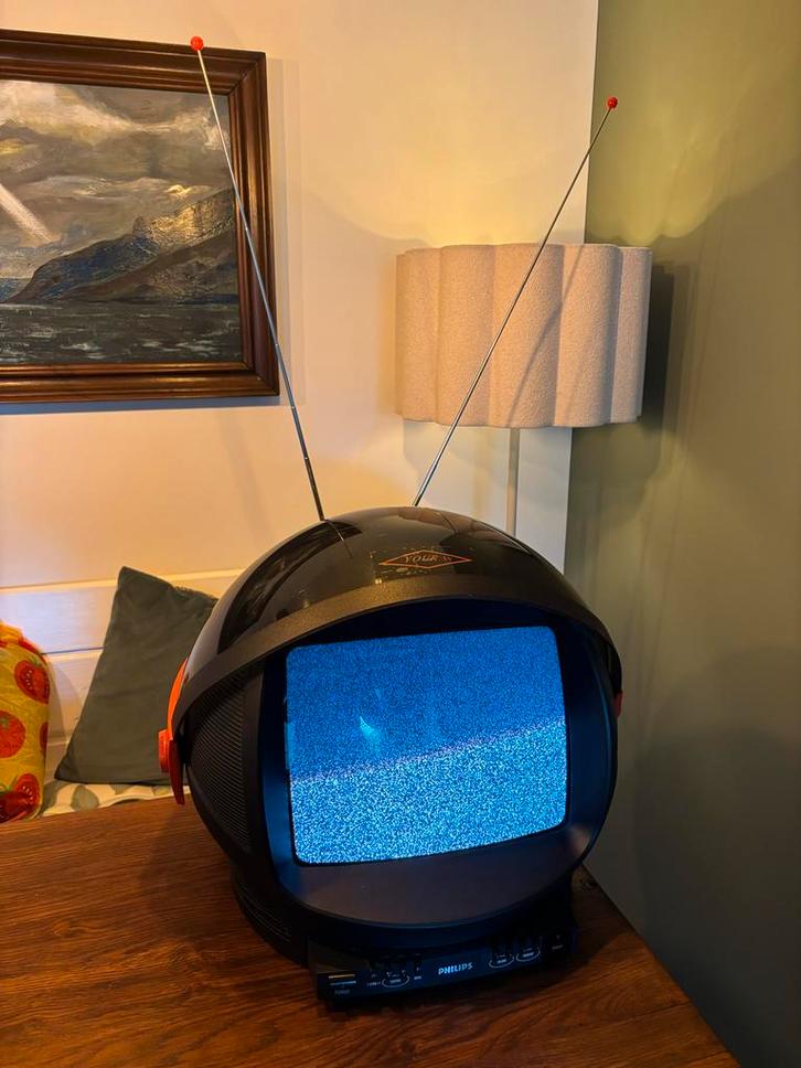 Philips Discoverer CRT TV - Retro CRT!, Audio, Tv en Foto, Vintage Televisies, Zo goed als nieuw, Minder dan 40 cm, Philips, Ophalen