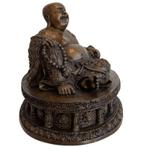 Vintage Chinees bronzen beeld van Hotei, Ophalen of Verzenden, Gebruikt