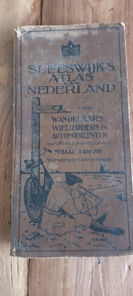 Sleeswijk's Atlas van Nederland, Boeken, Atlassen en Landkaarten, Gelezen, Landkaart, Nederland, 1800 tot 2000, Ophalen of Verzenden