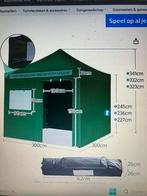 Paviljoen partytent 3x3 zwart hoogte verstelbaar, Tuin en Terras, Partytenten, Ophalen, Minder dan 4 meter, Minder dan 5 meter