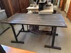 Industrieel brocante tafel / bureau, Huis en Inrichting, Tafels | Eettafels, Ophalen, Studio Larilo, Zo goed als nieuw, 150 tot 200 cm