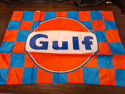 Grote vlag gulf, Diversen, Vlaggen en Wimpels, Zo goed als nieuw, Ophalen of Verzenden