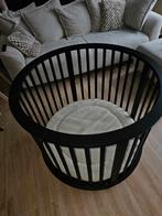 Europe ronde box circa III mat zwart- incl. boxkleed, Kinderen en Baby's, Boxen, Ophalen, Zo goed als nieuw, In hoogte verstelbaar