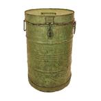 Vintage Metalen Vaten Retro Ijzeren Ton Emmer Vat Blik Retro, Gebruikt, Info@dehanzeherten.nl, Ophalen of Verzenden, De Hanze Herten