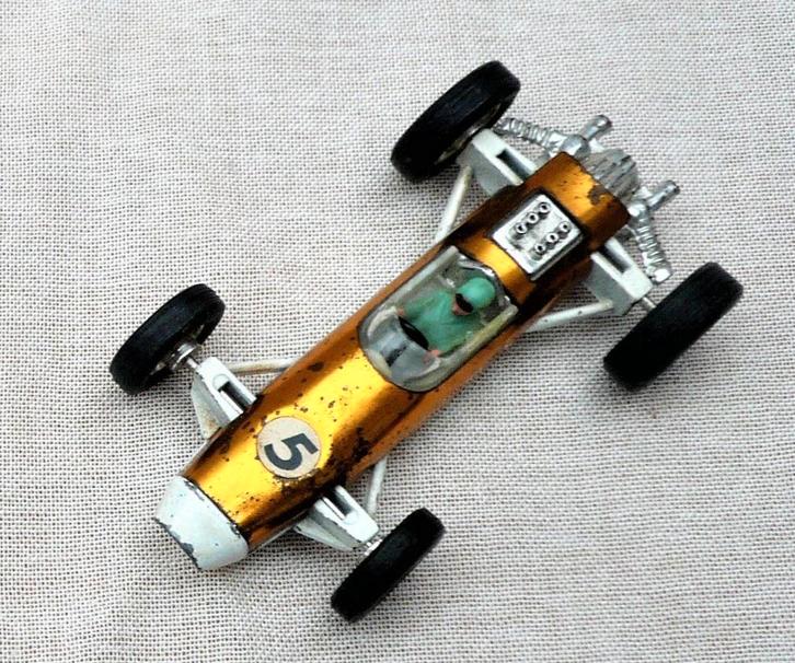 Marx Hong Kong Formule 1 racer goud jaren 60 Ferrari Cooper., Hobby en Vrije tijd, Modelauto's | 1:43, Gebruikt, Auto, Overige merken