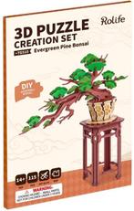 Robotime Evergreen Pine Bonsai TG510 Bouwpakket Nieuw, Hobby en Vrije tijd, Groter dan 1:32, Nieuw, Ophalen of Verzenden, Robotime