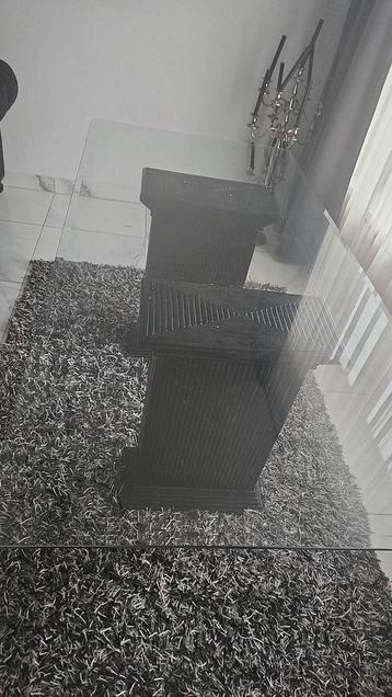 Eettafel glas 180x120 poten van bamboe beschikbaar voor biedingen