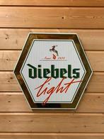 Diebels Light Reclamebord Emaille, Ophalen of Verzenden, Gebruikt, Reclamebord, Plaat of Schild, Overige merken