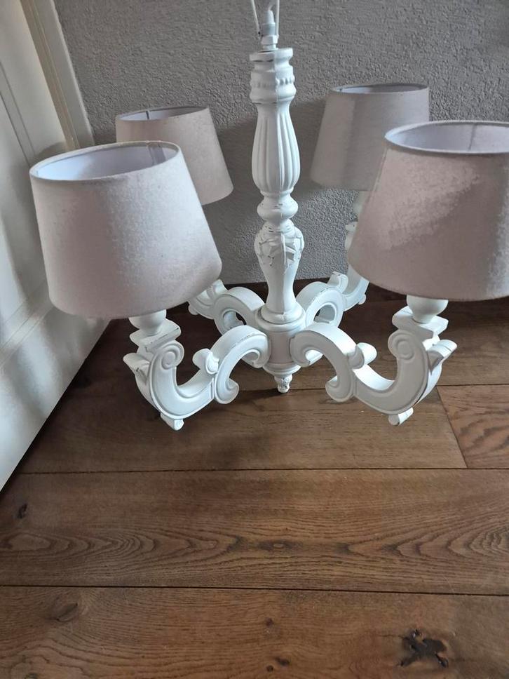 2 Clayre & Eef Hanglampen, Huis en Inrichting, Lampen | Kroonluchters, Zo goed als nieuw, Stof, Ophalen