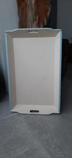 OUD BROCANT   ...  BABY BLAUW , CREME  ......  MANGELBAK, Antiek en Kunst, Ophalen of Verzenden