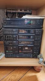 Philips, dubbele cassette, fm stereo en mono radio, retro, Audio, Tv en Foto, Radio's, Ophalen, Gebruikt, Radio, Met cd-speler