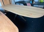 Deens Ovale Houten Eettafel 300x100 zware matrixpoot bkeuze, Ophalen, Gebruikt, 100 tot 150 cm, Eikenhout