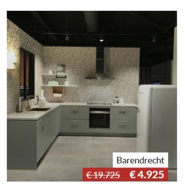Showroom keukens te uitverkoop, Huis en Inrichting, Keuken | Complete keukens, Nieuw, Wit, Composiet, Ophalen