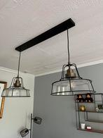 Hanglampen, Ophalen, 50 tot 75 cm, Industrieel., Glas