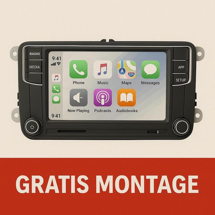 Carplay Volkswagen RCD330 RCD360 autoradio bluetooth usb sd, Auto diversen, Autoradio's, Nieuw, Ophalen of Verzenden