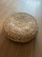 Rotan poef / hocker, Ophalen, Zo goed als nieuw, Rond, Minder dan 50 cm