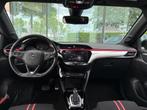 Opel Corsa 1.2 Turbo GS Line - Automaat - Airco - Navi - LED, 101 pk, Gebruikt, Leder en Stof, Origineel Nederlands