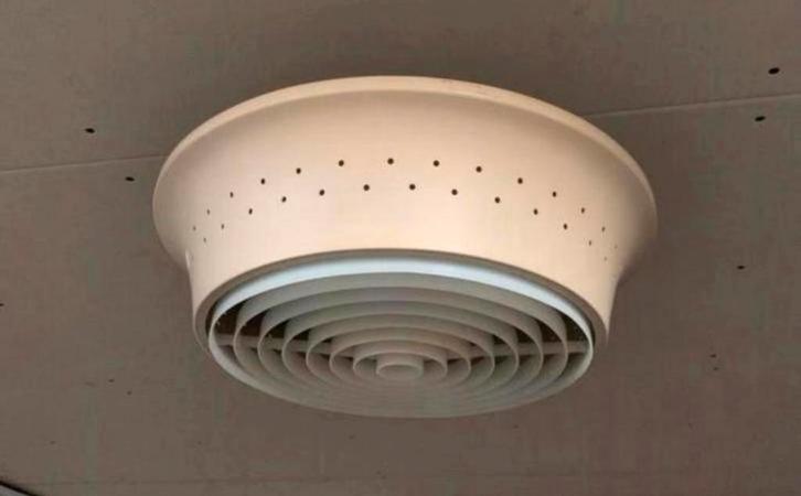 Dijkstra Space Age Plafondlamp Jaren 60, Huis en Inrichting, Lampen | Plafondlampen, Gebruikt, Kunststof, Ophalen of Verzenden