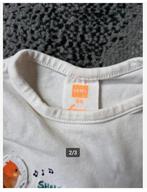 Wit shirtje met hondje Maat 50 hh, Jongetje of Meisje, Hema, Onbekend, Ophalen of Verzenden