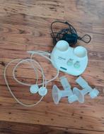 Ameda dubbelzijdige borstkolf, inclusief kolfflesjes, Ophalen of Verzenden, Gebruikt, Borstkolf