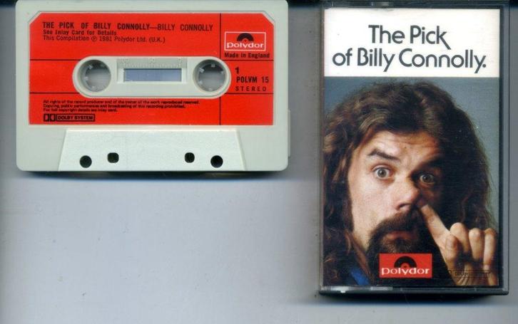 Billy Connolly – The Pick Of Billy Connolly 10 nrs cassette, Cd's en Dvd's, Cassettebandjes, Zo goed als nieuw, Origineel, Humor en Cabaret