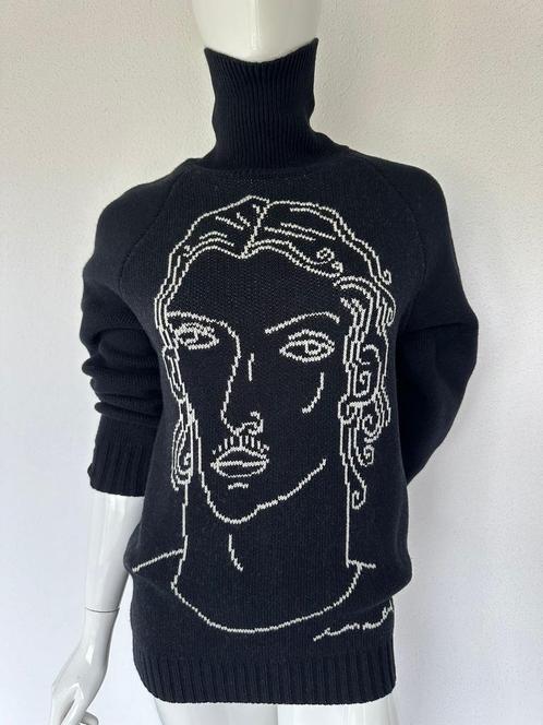ORIGINELE CASABLANCA TRUI ZWART WIT DAMES S (MAAT M) MERINO, Kleding | Dames, Truien en Vesten, Zo goed als nieuw, Maat 36 (S)