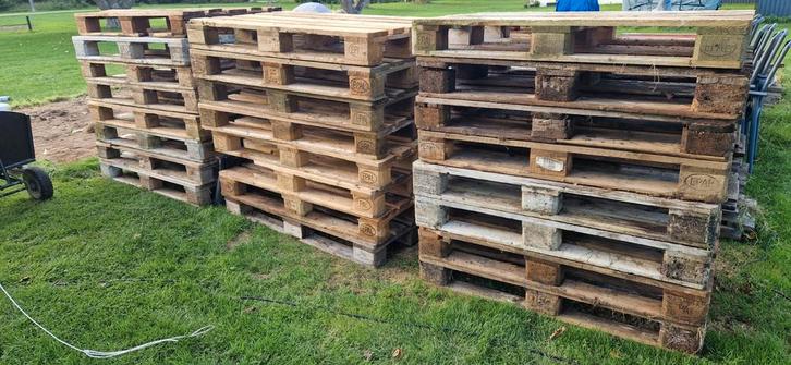 40 EPAL Pallets - Vlonder Project, Doe-het-zelf en Verbouw, Hout en Planken, Ophalen