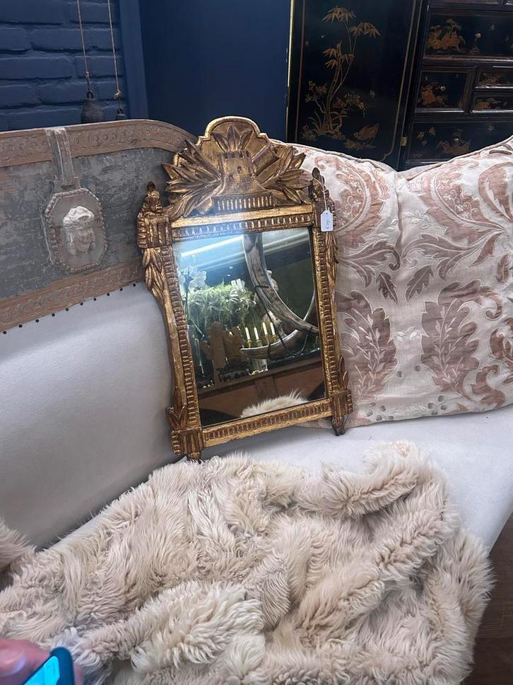 Franse Bruidspiegel 19e Eeuw, Antiek en Kunst, Antiek | Spiegels, Minder dan 50 cm, Minder dan 100 cm, Rechthoekig, Ophalen