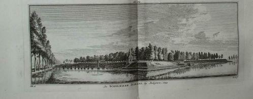 263-264 / Bodegraven De Wierikkerschans Kopergravure 1750, Antiek en Kunst, Kunst | Etsen en Gravures, Ophalen of Verzenden