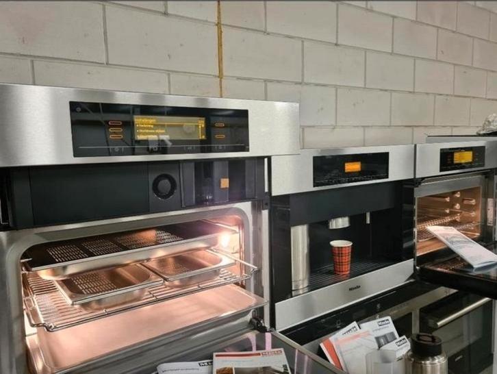 miele combimagnetron, koffiemachine & hetelucht-stoomoven XL, Witgoed en Apparatuur, Ovens, Gebruikt, Inbouw, Oven met grill, Minder dan 45 cm