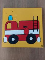Brandweerauto schilderij, Kinderen en Baby's, Speelgoed | Kinderpuzzels, Gebruikt, Ophalen of Verzenden