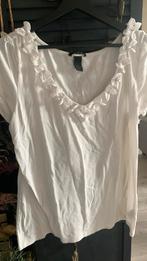 Dames shirt met strikjes langs hals maat xl, Ophalen, Gedragen, Maat 46/48 (XL) of groter, Korte mouw