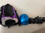 Schaatshelm + tas van Cadomotus + bescherming, Sport en Fitness, Schaatsen, Ophalen of Verzenden, Gebruikt, Overige typen