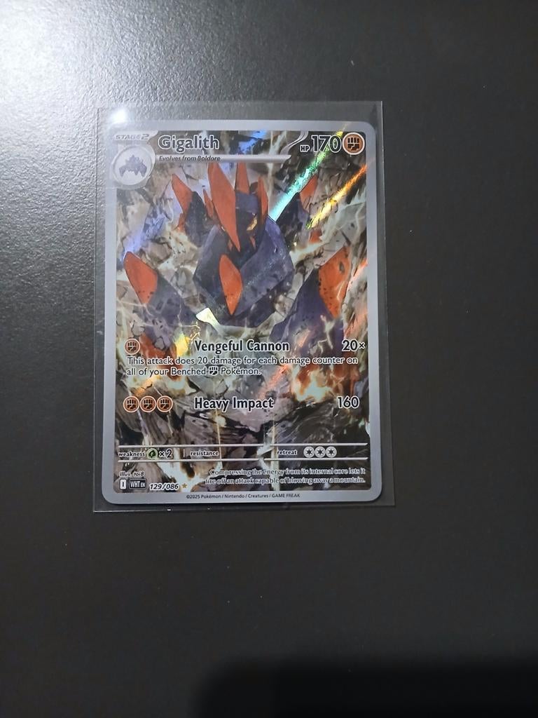 Gigalith #129, Ophalen of Verzenden, Zo goed als nieuw, Losse kaart, Foil