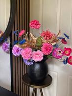 Toetervaas met Zijden bloemen Compleet Zijden, Huis en Inrichting, Ophalen of Verzenden, Nieuw