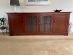 Dressoir met hoge kast, Huis en Inrichting, Kasten | Dressoirs, Ophalen, Zo goed als nieuw, 200 cm of meer, Kersenhout