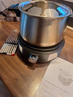 Fonduepan, Witgoed en Apparatuur, Fonduesets, Ophalen, Zo goed als nieuw, Brander, Fondueset
