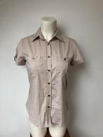 Burberry beige blouse s korte mouw, Kleding | Dames, Blouses en Tunieken, Beige, Ophalen of Verzenden, Zo goed als nieuw, Nvt