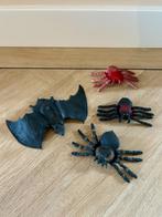 Z.g.a.n. 4 x stretch speelfigureren - spinnen en vleermuis, Kinderen en Baby's, Speelgoed | Actiefiguren, Ophalen of Verzenden