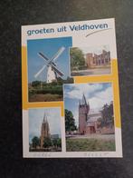 Groeten uit Veldhoven met molen en 2x kerk Oerle en Zeelst, Verzamelen, Ansichtkaarten | Nederland, Ophalen, 1980 tot heden, Ongelopen